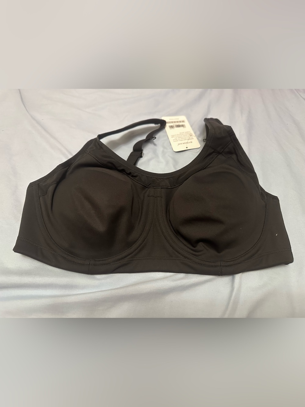 SYROKAN A269 High Impact Underwire Sports Bra Black 36C NWT
